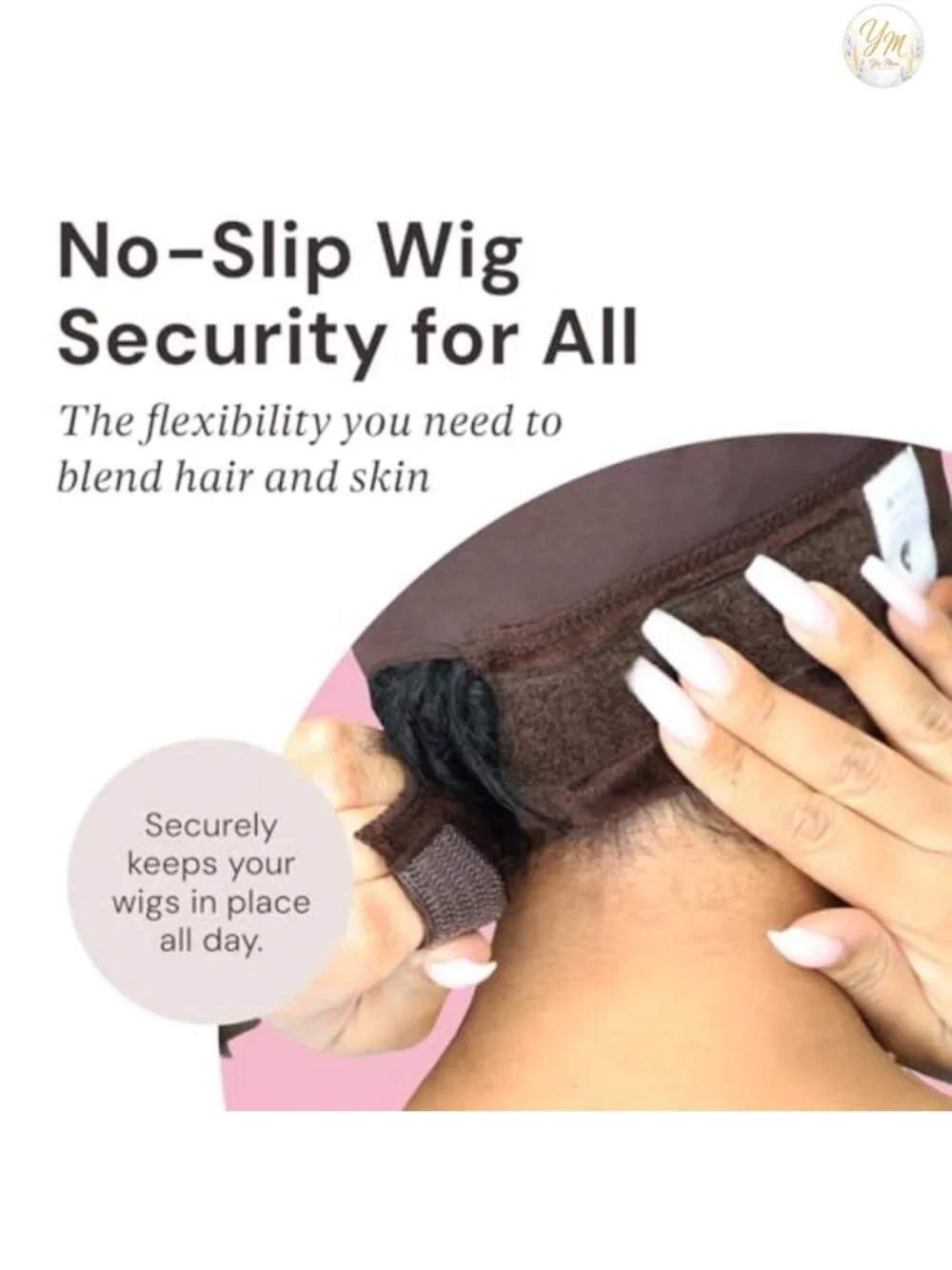 Non-Slip Wig Cap Adjustable Lightweight Glueless Wig Accessory